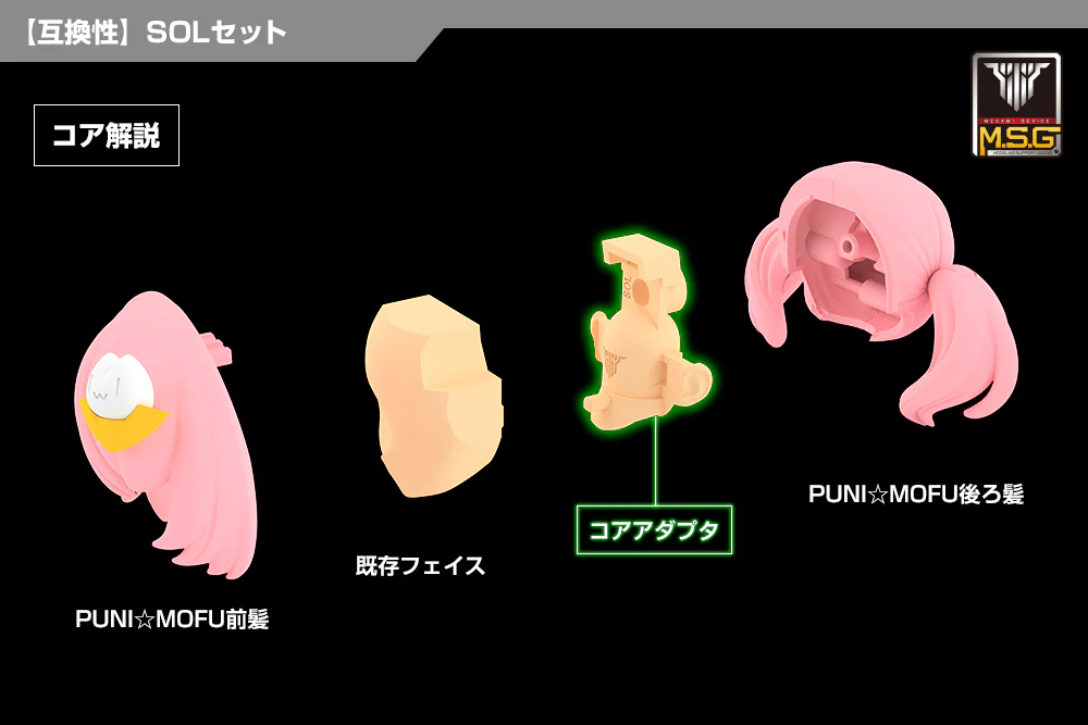 MEGAMI DEVICE M.S.G 05 FACE SET SOL SKIN COLOR D - Image 5