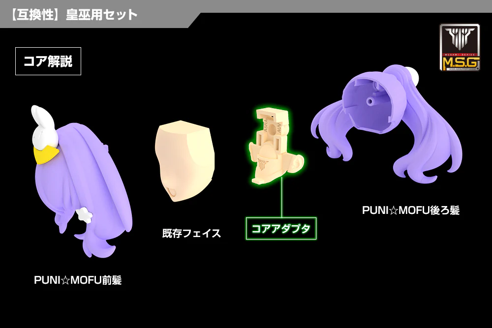 MEGAMI DEVICE M.S.G 06 FACE SET AUV SKIN COLOR D - Image 5