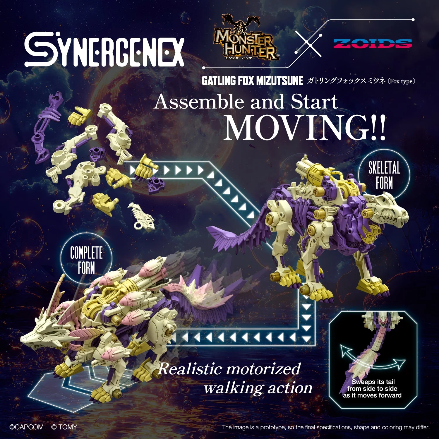 Monster Hunter X Zoids Gatling Fox Mizutsune - Image 5