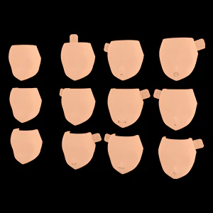 MEGAMI DEVICE M.S.G 08 FACE SET BUSTER DOLL SKIN COLOR D